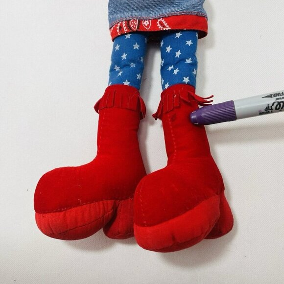 Manhattan Toy Groovy Girls Vanessa Doll Plush American Flag Curly Outfit Clothes - Picture 7 of 12